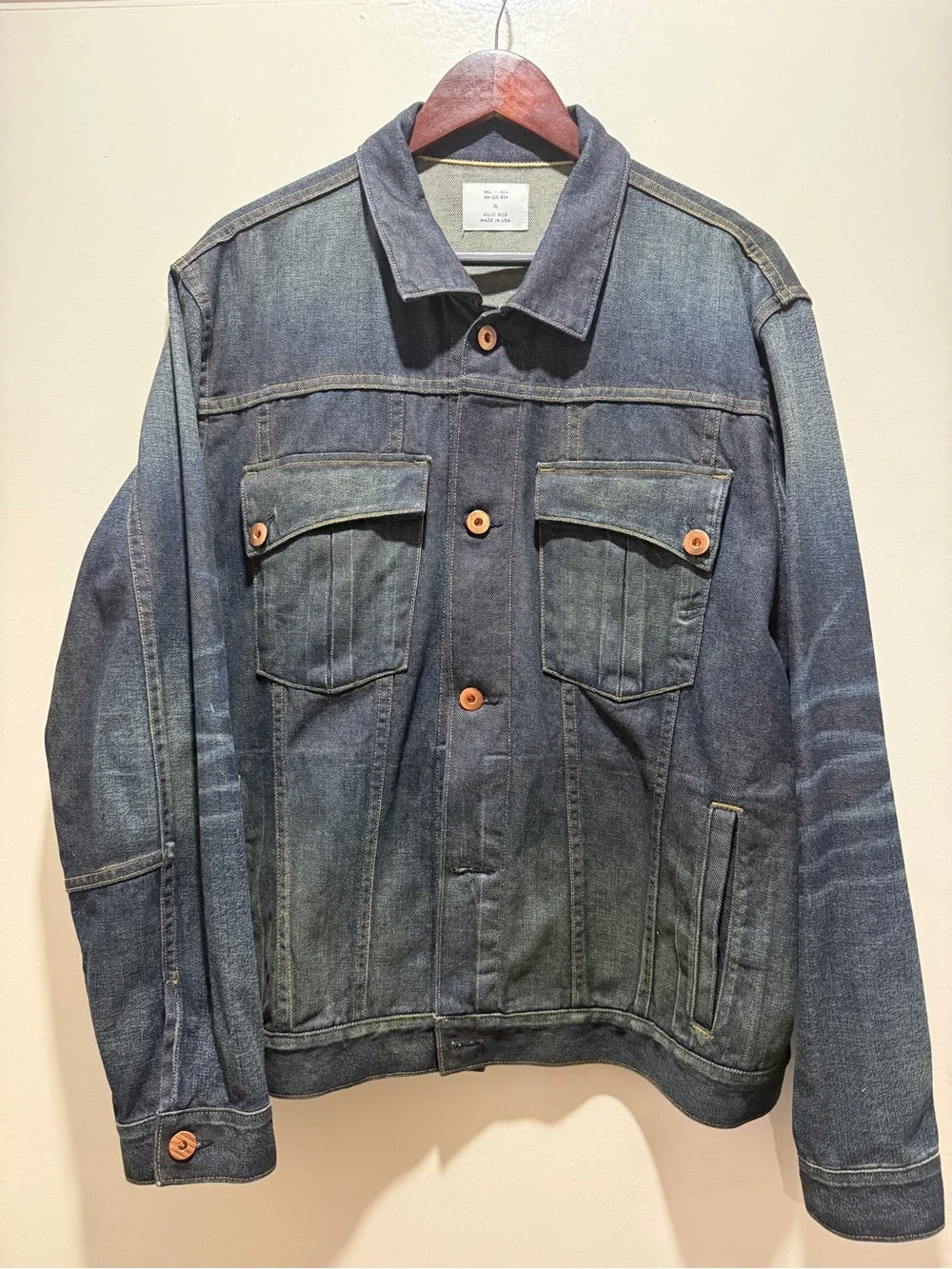 Billy Reid Clayton Denim Jacket in Billy’s Wash XL